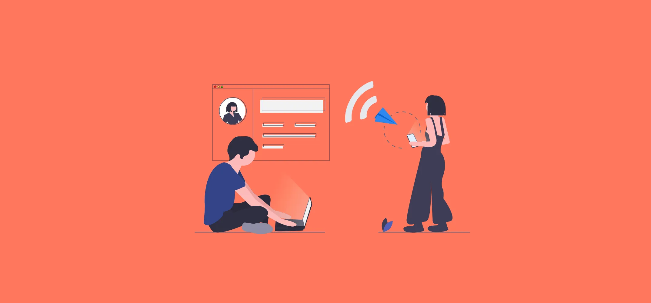 Отправка сообщения через платформу для связи с клиентами